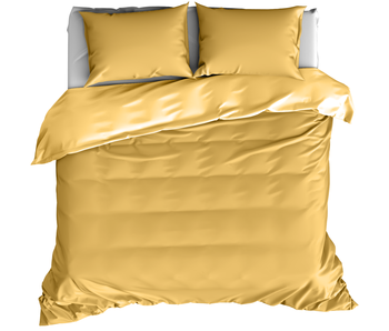 De Witte Lietaer Bettbezug Baumwollsatin Olivia Golden Yellow 260 x 240 cm