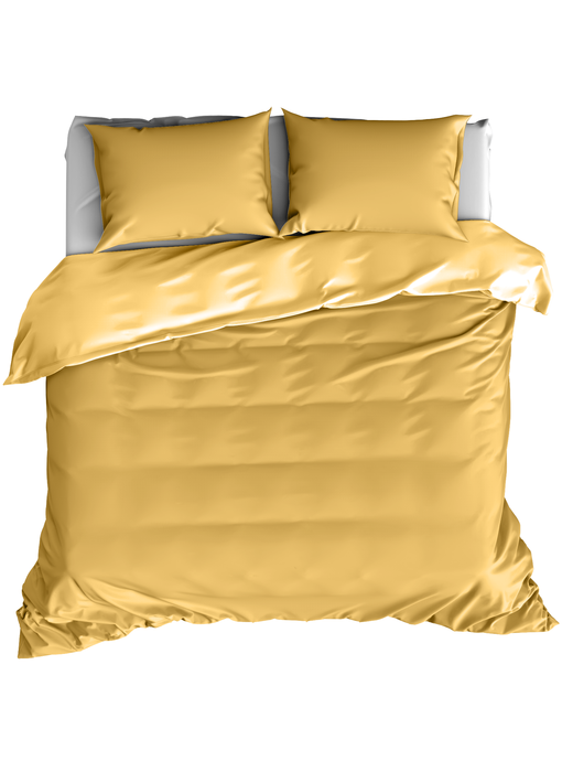 De Witte Lietaer Bettbezug Baumwollsatin Olivia Golden Yellow 260 x 240 cm