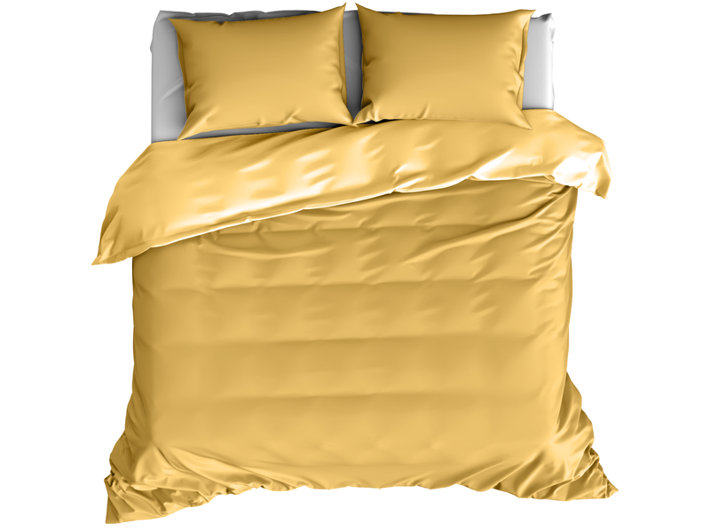 De Witte Lietaer Duvet cover Cotton Satin Olivia - Hotel size - 260 x 240 cm - Yellow