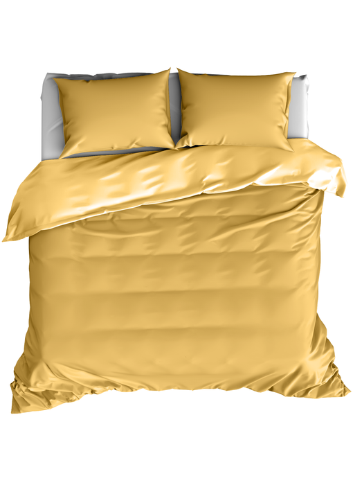 De Witte Lietaer Bettbezug Baumwollsatin Olivia Golden Yellow 240 x 220 cm