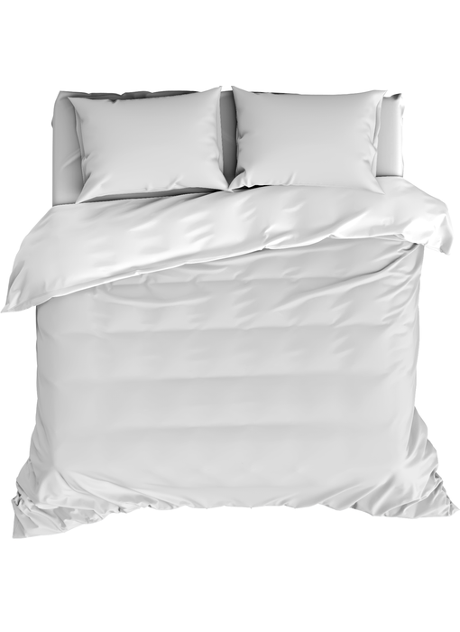 De Witte Lietaer Bettbezug Baumwollsatin Olivia White 260 x 240 cm