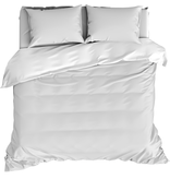 De Witte Lietaer Housse de couette Satin de Coton Olivia - Lits Jumeaux - 240 x 220 cm - Blanc