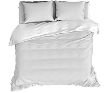 De Witte Lietaer Duvet cover Cotton Satin Olivia White 240 x 220 cm