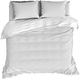 Housse de couette Satin de Coton Olivia White 240 x 220 cm