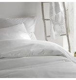 De Witte Lietaer Housse de couette Satin de Coton Olivia - Lits Jumeaux - 240 x 220 cm - Blanc