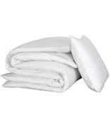 De Witte Lietaer Duvet cover Cotton Satin Olivia - Single - 140 x 200/220 cm - White