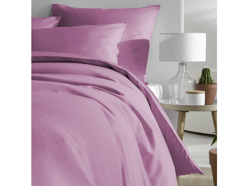 De Witte Lietaer Housse de couette Satin de Coton Olivia - Lits Jumeaux - 240 x 220 cm - Rose