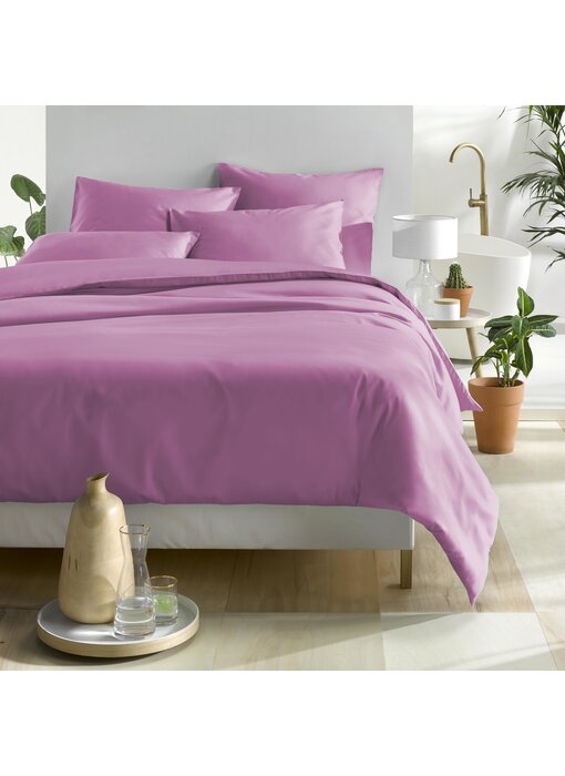 De Witte Lietaer Housse de couette Satin de Coton Olivia Smoky Grape 240 x 220 cm