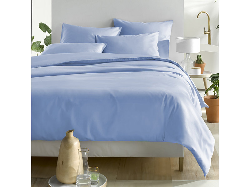 De Witte Lietaer Bettbezug Cotton Satin Olivia - Hotelgröße - 260 x 220  cm - Blau