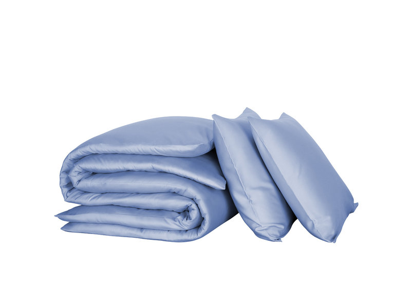 De Witte Lietaer Bettbezug Cotton Satin Olivia - Hotelgröße - 260 x 220  cm - Blau