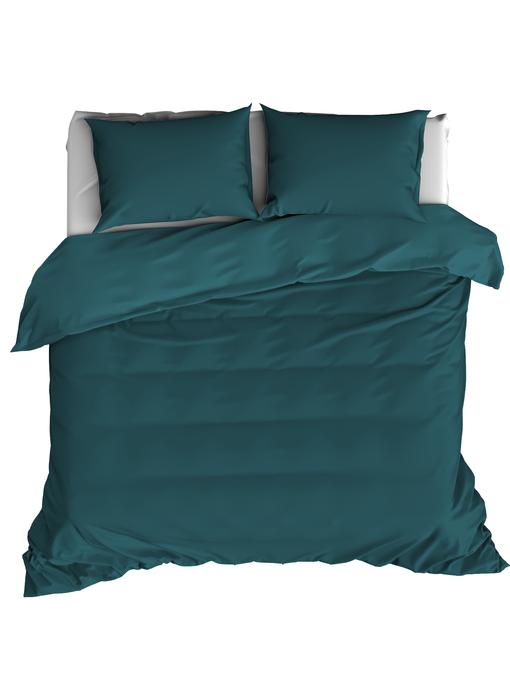 De Witte Lietaer Bettbezug Baumwollsatin Olivia Lake Green 260 x 240 cm