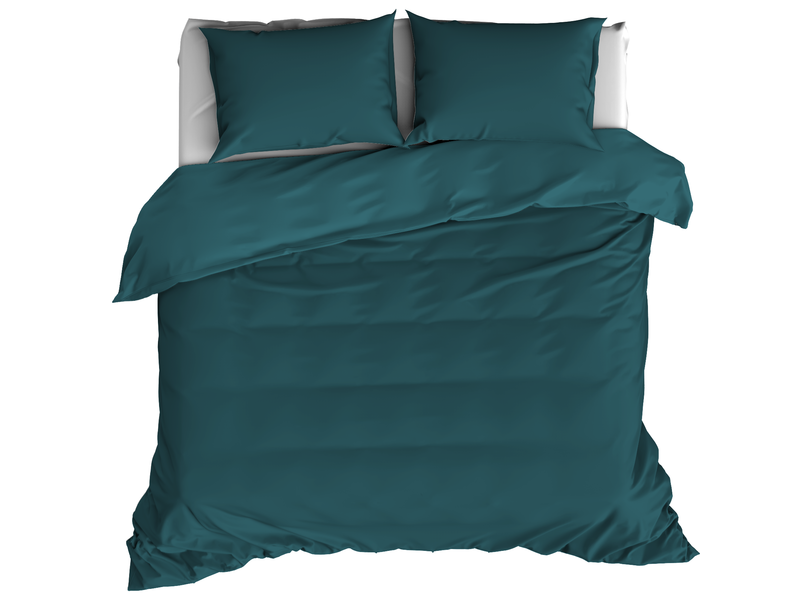 De Witte Lietaer Duvet cover Cotton Satin Olivia - Hotel size - 260 x 240 cm - Green