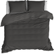 Duvet cover Cotton Satin Olivia Ebony 240 x 220 cm