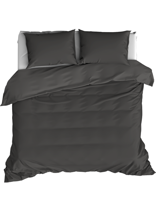 De Witte Lietaer Housse de couette Satin de Coton Olivia Ebony 200 x 200/220 cm