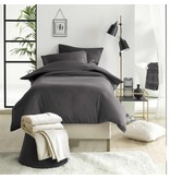 De Witte Lietaer Duvet cover Cotton Satin Olivia - Single - 140 x 200/220 cm - Gray