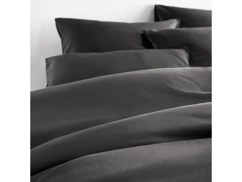 De Witte Lietaer Duvet cover Cotton Satin Olivia - Single - 140 x 200/220 cm - Gray