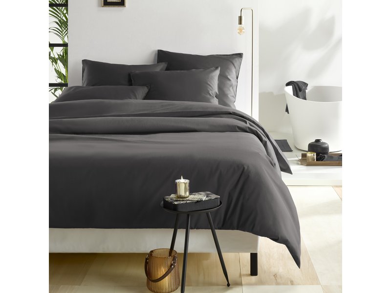 De Witte Lietaer Duvet cover Cotton Satin Olivia - Double - 200 x 200/220 cm - Gray