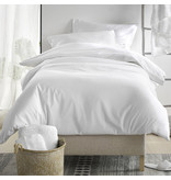 De Witte Lietaer Housse de couette Satin de Coton Olivia - Simple - 140 x 200/220 cm - Blanc