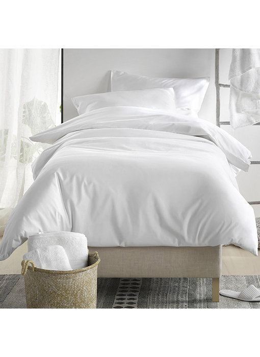 De Witte Lietaer Duvet cover Cotton Satin Olivia White 140 x 200/220 cm