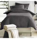 De Witte Lietaer Housse de couette Satin de Coton Olivia - Simple - 140 x 200/220 cm - Gris