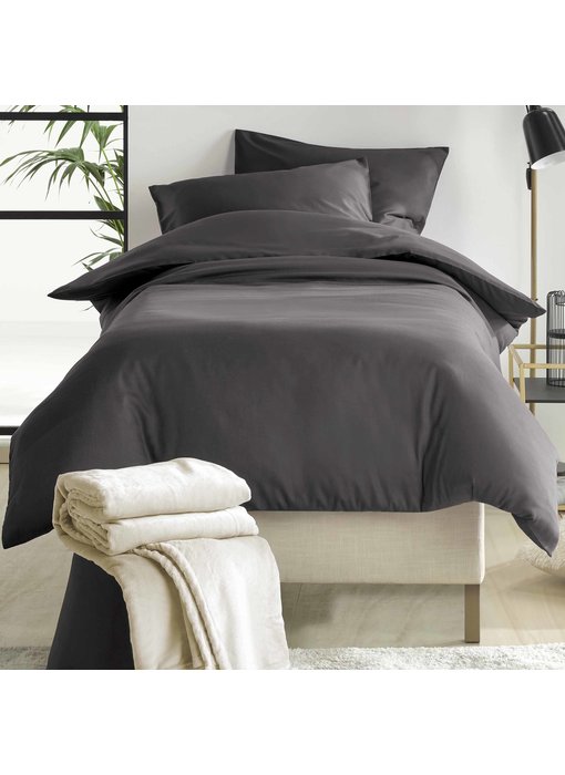 De Witte Lietaer Duvet cover Cotton Satin Olivia Ebony 140 x 200/220 cm