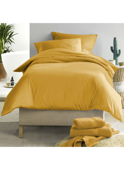 De Witte Lietaer Duvet cover Cotton Satin Olivia Golden Yellow 140 x 200/220 cm