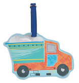 Floss & Rock Luggage Label Truck - 15.5 x 10 cm - With Name Tag