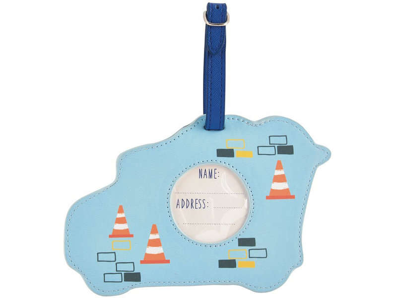 Floss & Rock Bagage Label Truck - 15.5 x 10 cm - Met Naamkaartje