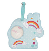 Floss & Rock Étiquette de bagage Licorne - 12,5 x 12,5 cm - Avec porte-nom