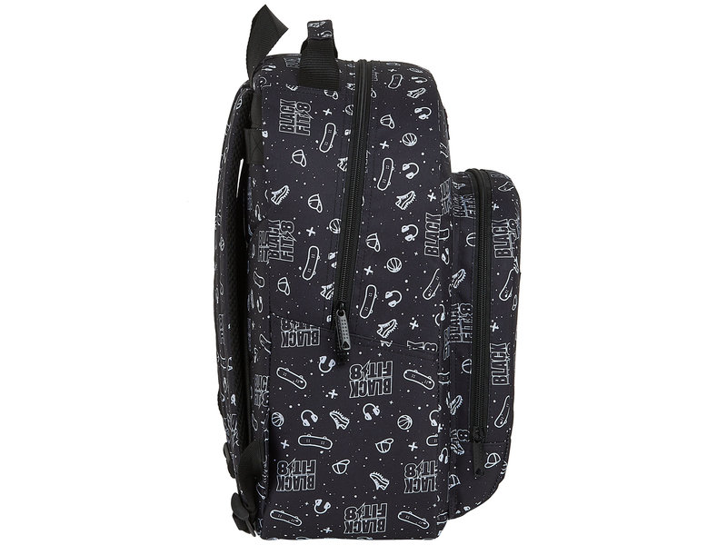 BlackFit8 Sac à dos Galaxy - 42 x 32 x 15 cm - Noir