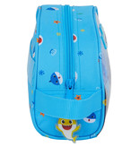 Baby Shark Beauty Case  - 26 x 16 x 9 cm - Blau