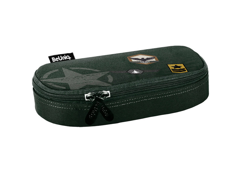 BeUniq Etui Army - 23 x 10 x 5 cm - Groen