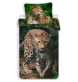 Animal Pictures Bettbezug Leopard - Single - 140 x 200 cm - Grün