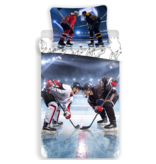 Sport Dekbedovertrek Ice Hockey - Eenpersoons - 140  x 200 cm - Multi