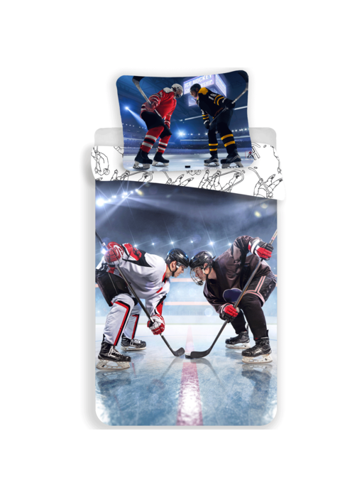 Sport Dekbedovertrek Ice Hockey 140 x 200