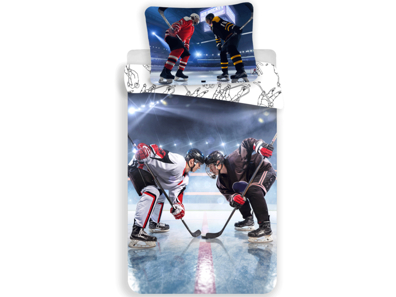 Sport Housse de couette Ice Hockey - Simple - 140 x 200 cm - Multi
