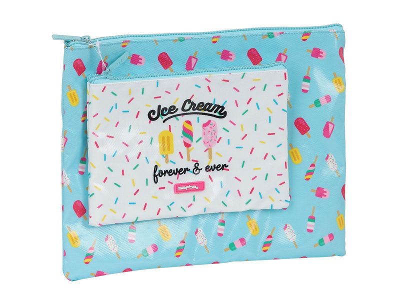 Safta Trousse de toilette 2 St. Ice Cream - 30 x 23 cm - Multi