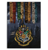 Harry Potter Fleece Plaid Hogwarts - 100 x 140 cm - Multi