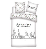 Friends Bettbezug Skyline - Lits Jumeaux - 240 x 220 cm - Weiß