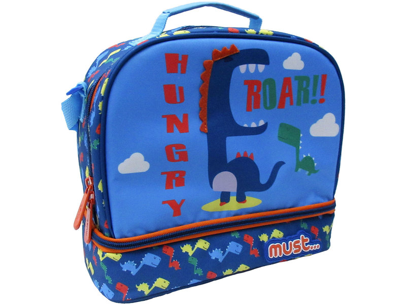 Must Dino cooler bag - 27 x 24 x 13 cm - Blue