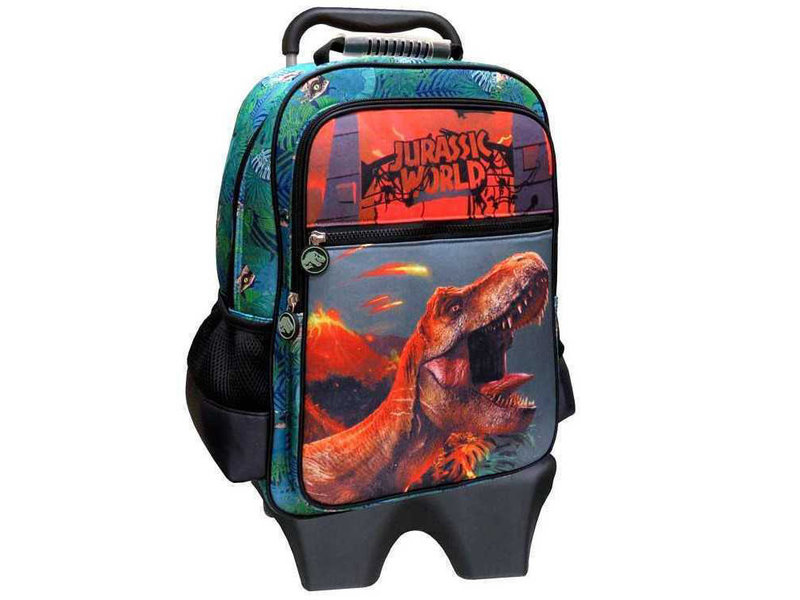 Jurassic World Backpack Trolley T-Rex - 52 x 34 x 26 cm - Green