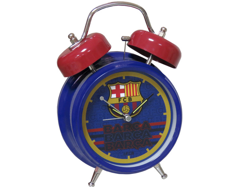 FC Barcelona Alarm clock - 18 x 13 cm - Blue