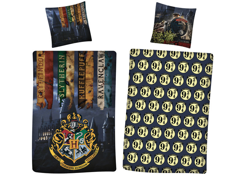Harry Potter Dekbedovertrek 9¾ - Eenpersoons - 140  x 200 cm - Polyester