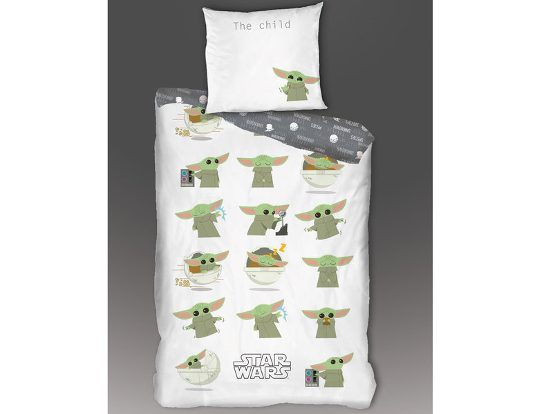 Star Wars Duvet cover Yoda - Lits Jumeaux - 240 x 220 cm - White