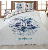 Harry Potter Bettbezug Hogwarts - Lits Jumeaux - 240 x 220 cm - Weiß
