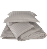 De Witte Lietaer Housse de couette Satin de Coton Zygo - Simple - 140 x 220 cm - Taupe