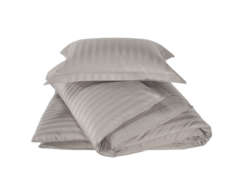 De Witte Lietaer Duvet cover Cotton Satin Zygo - Single - 140 x 220 cm - Taupe