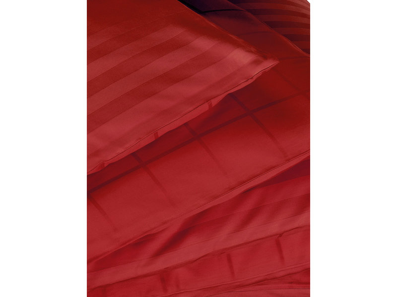 De Witte Lietaer Housse de couette Satin de Coton Zygo - Double - 200 x 220 cm - Rouge