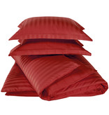 De Witte Lietaer Housse de couette Satin de Coton Zygo - Double - 200 x 220 cm - Rouge