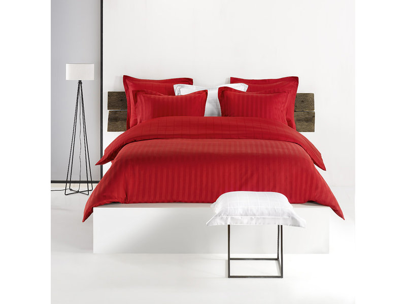 De Witte Lietaer Housse de couette Coton Satin Zygo - Taille de l'hôtel - 260 x 240 cm - Rouge